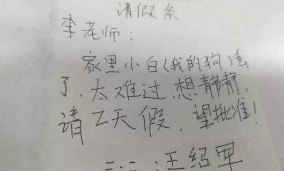 小学生搞笑请假条,一上课就肚子疼,你叫我怎么办?