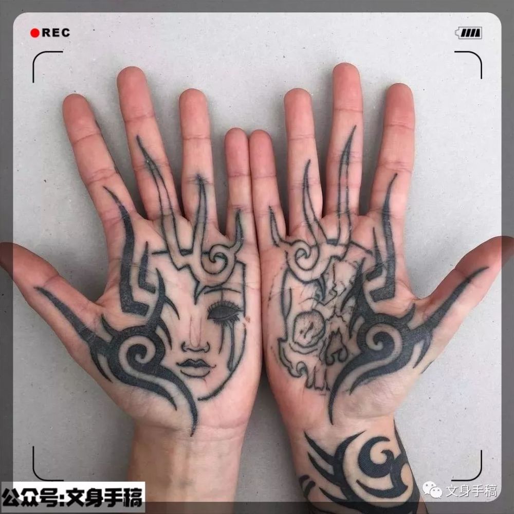 精品手心线条文身108张