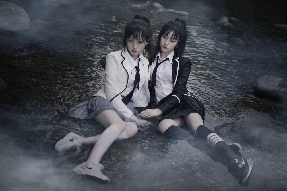 湿身jk穿搭:地狱少女·黑白无常