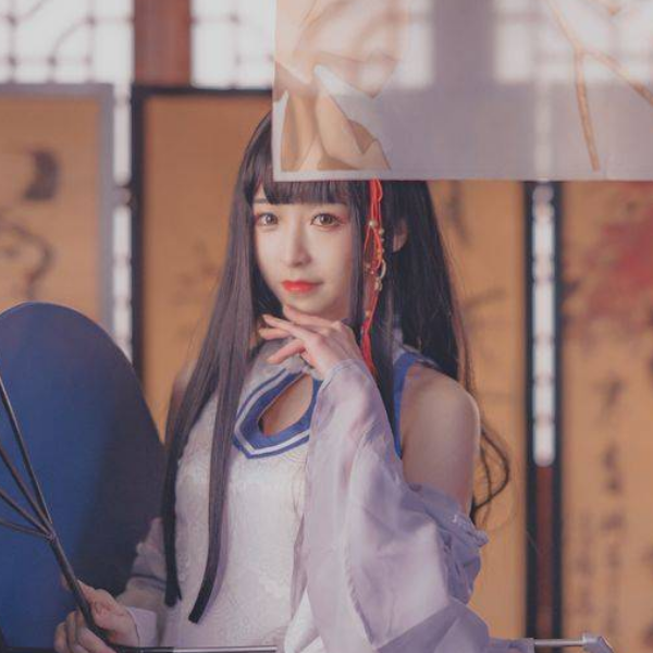 碧蓝航线逸仙同人cosplay,高颜值的小姐姐