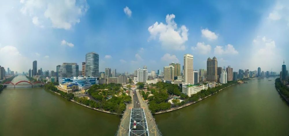 海珠广场及沿江路段变身花园式