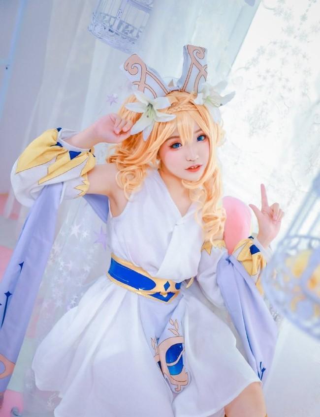 cosplay:王者荣耀蔡文姬 华丽的繁星吟游