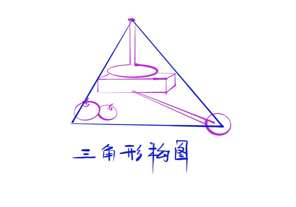 构图,绘画,空间感,三角形,零基础画画教程