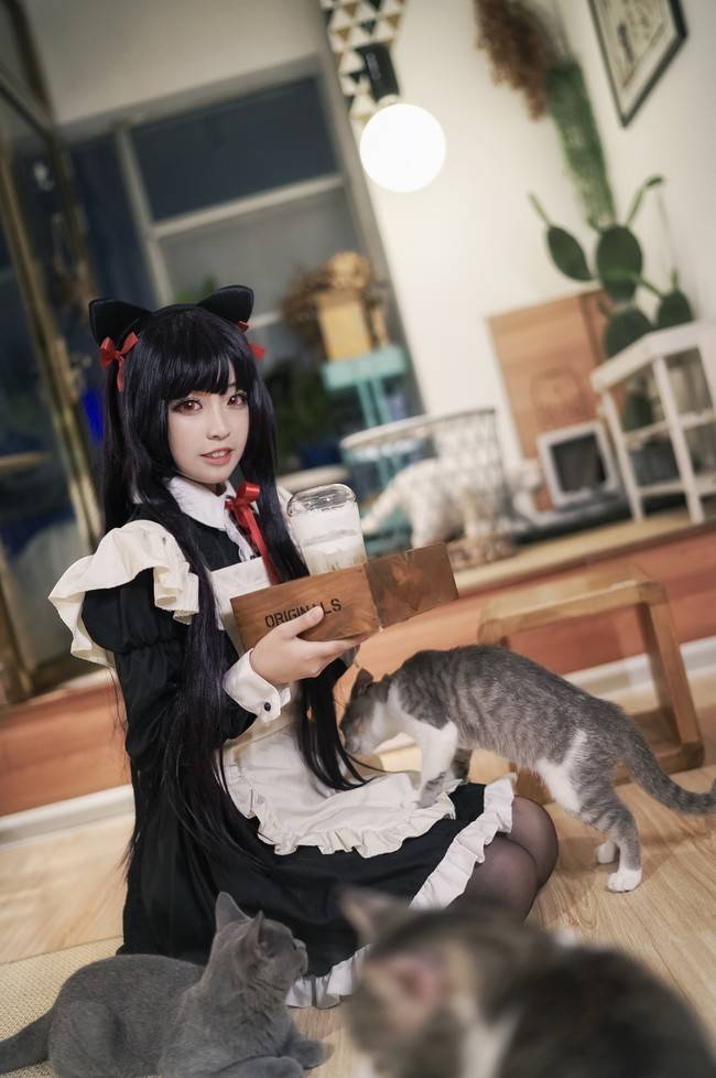 我的妹妹哪有这么可爱cosplay角色五更琉璃,养猫的女孩子最温柔了