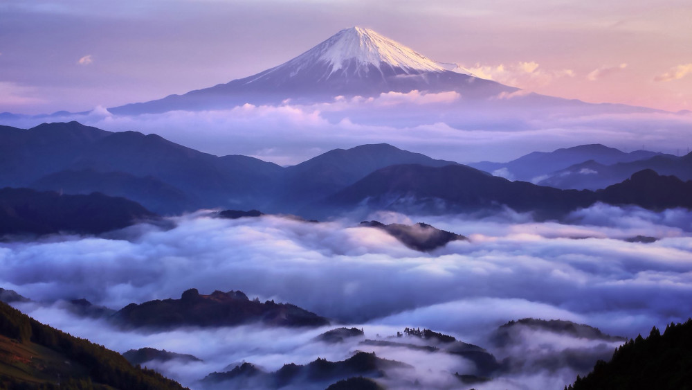 意境唯美富士山壁纸,浪漫美好的富士山,美妙绝伦