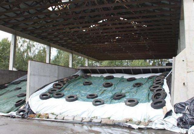 地下式青贮窖容易覆土,但土层给取料又造成极大不便.