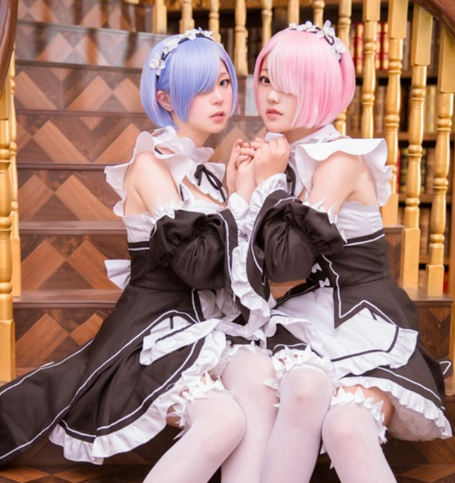 cosplay:从零开始的异世界生活 蕾姆拉姆 姐妹花