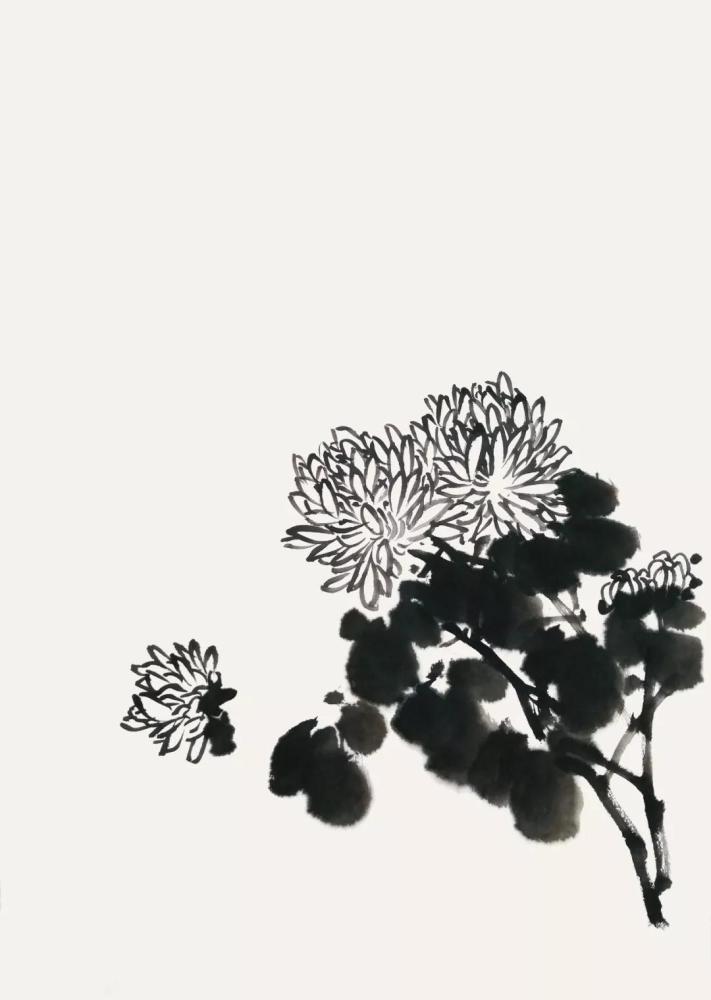 写意菊花小品画法详细步骤图解