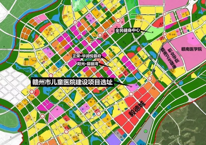 规划用地约100亩,赣州市儿童医院拟改址建在蓉江新区了!