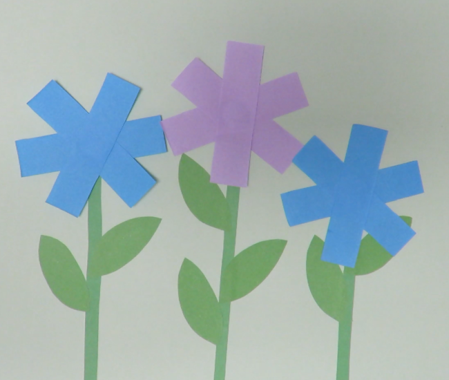 提高孩子动手能力的纸条花创意手工