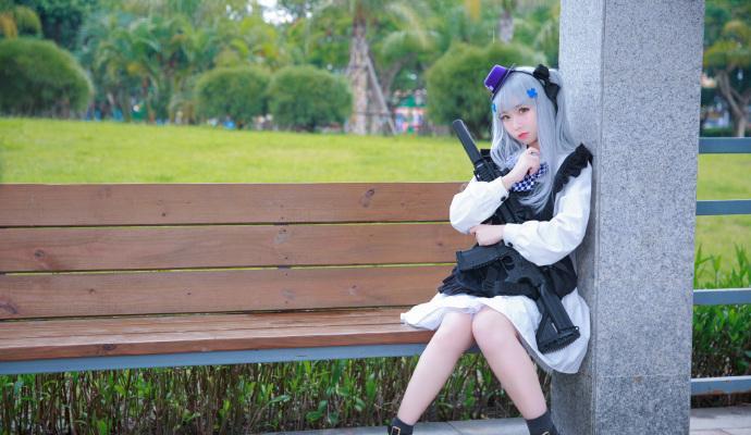 cosplay:少女前线hk416 超帅气的小姐姐