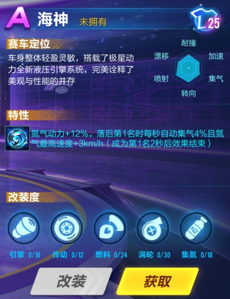 qq飞车手游:极星动力又添元素新车,寒天战神来袭!