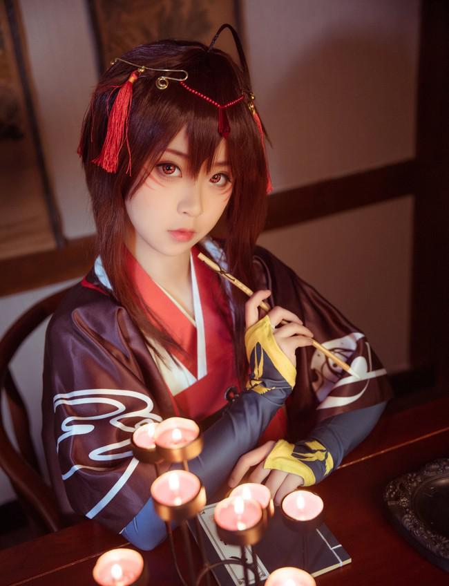 cosplay:乐正绫,美丽的少女