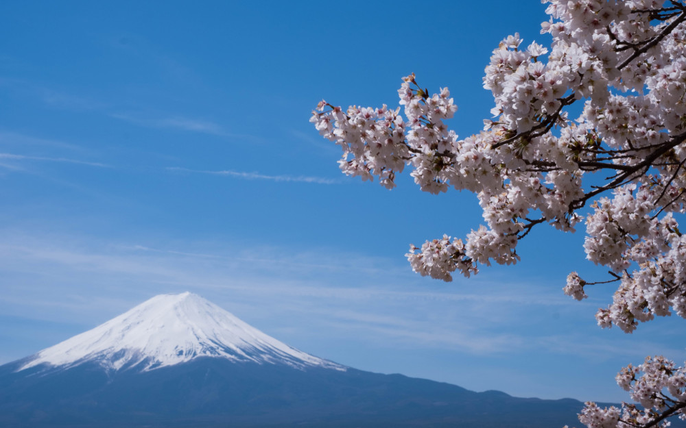 富士山唯美风光高清壁纸,景色壮丽无比