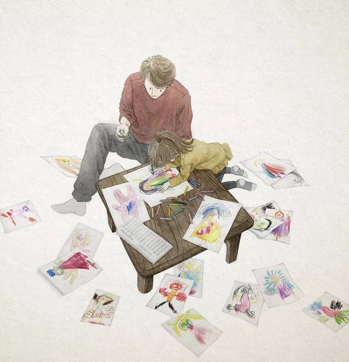 韩国画师rosa的清新插画