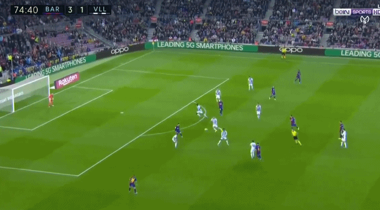 梅西助攻苏亚雷斯抽射破门