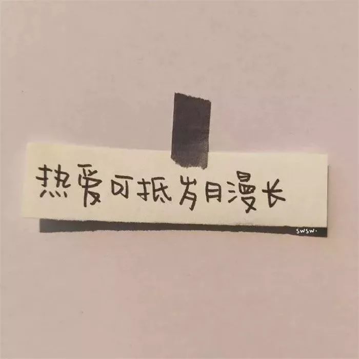 热爱可抵岁月漫长