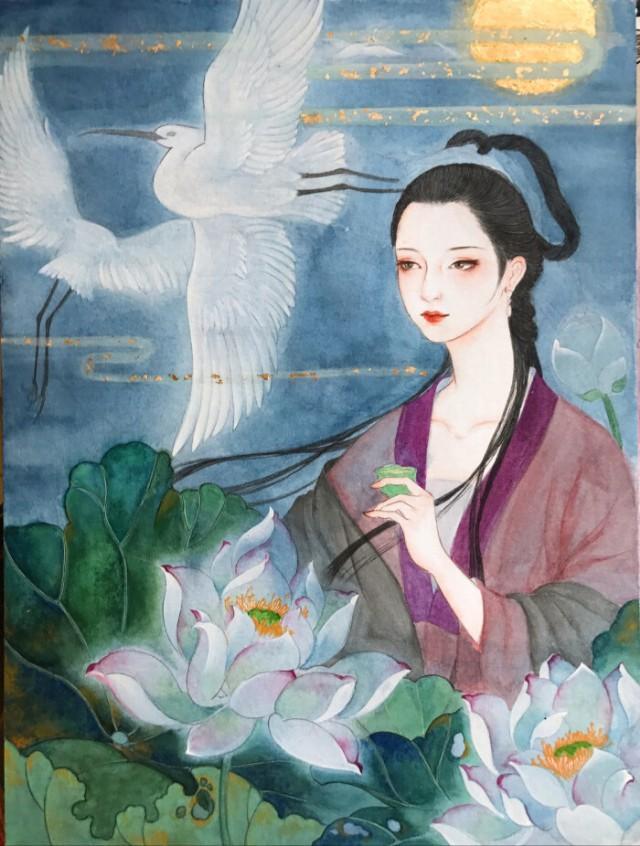 这位千古第一才女的风采,竟被一位美女插画师神奇还原