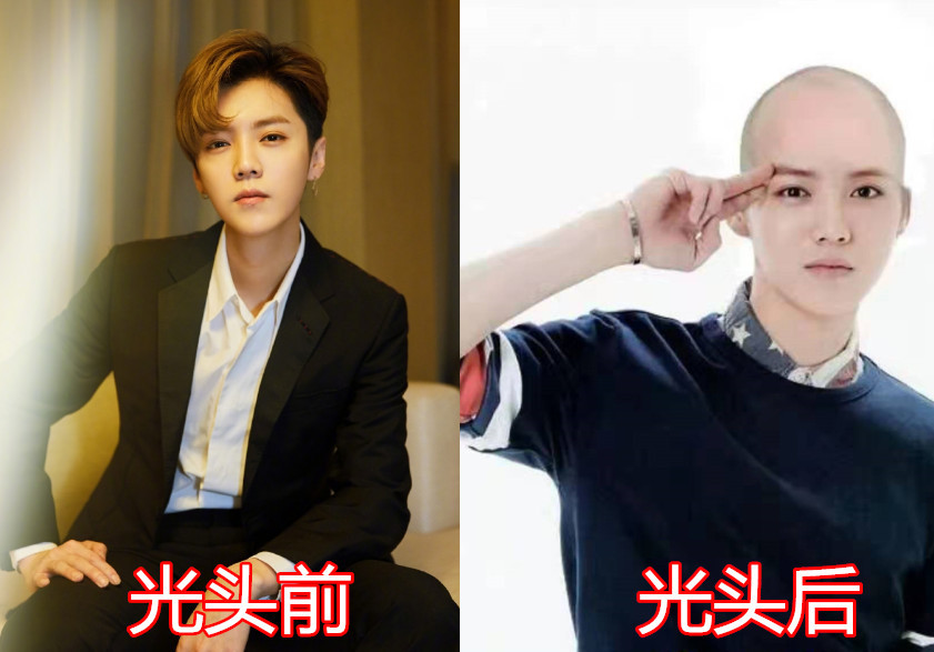 光头前vs光头后,baby头型漂亮,蔡徐坤霸气,李现颜值抗