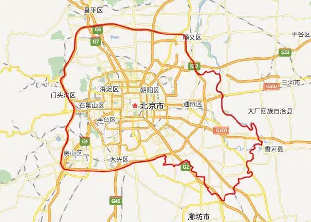 在通州区全域范围道路(不含高速公路主路)行驶须办理进京通行证