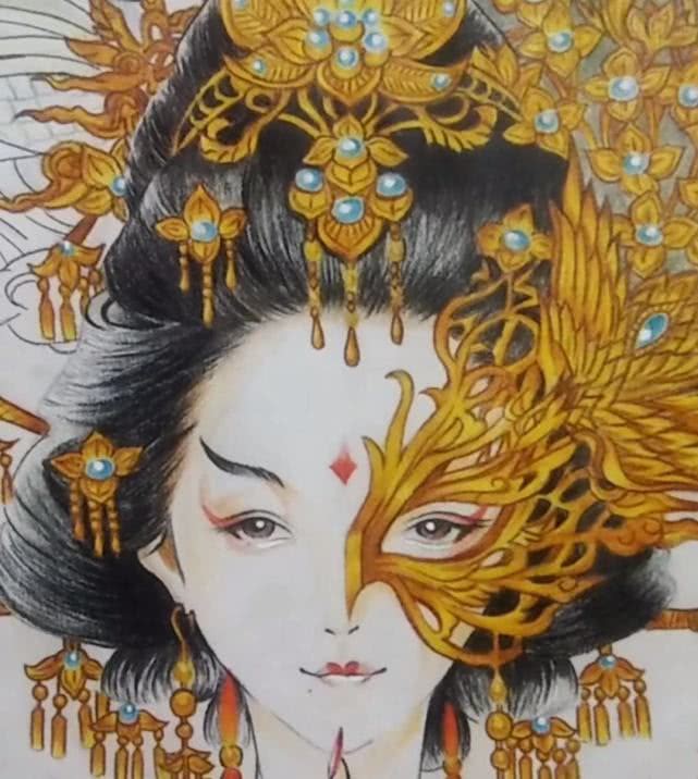 大佬挑战"半面妆"作品,开头:这有啥难的,成品:当我老师吧!