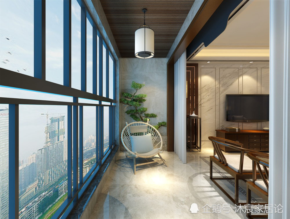 这样装修,客厅看上去大几平方,客厅与阳台垭口墙垛起到关键因素