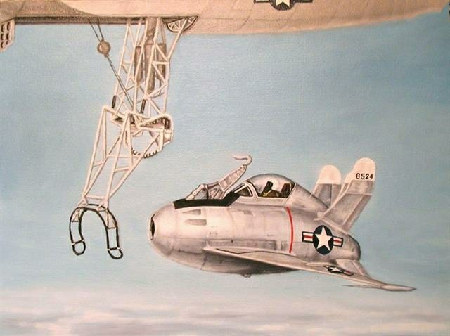 现实版的"航天母舰"构想,美国"xf-85"型机载战斗机