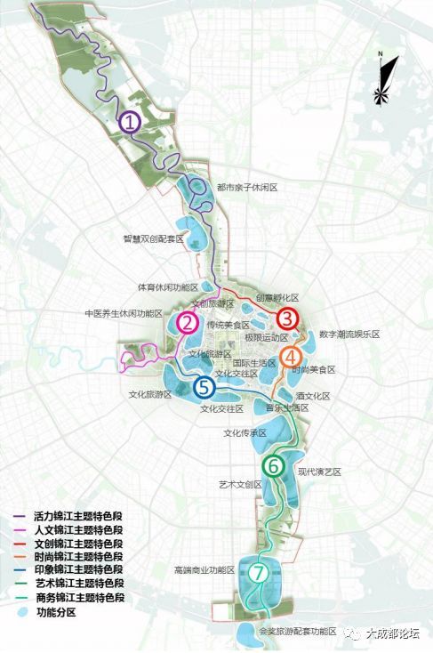 涉及成都七个区,锦江公园规划"一带,一核,十二景区,二
