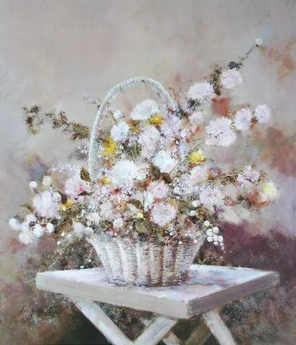 意大利浪漫印象派女画家lucia sarto花卉油画作品