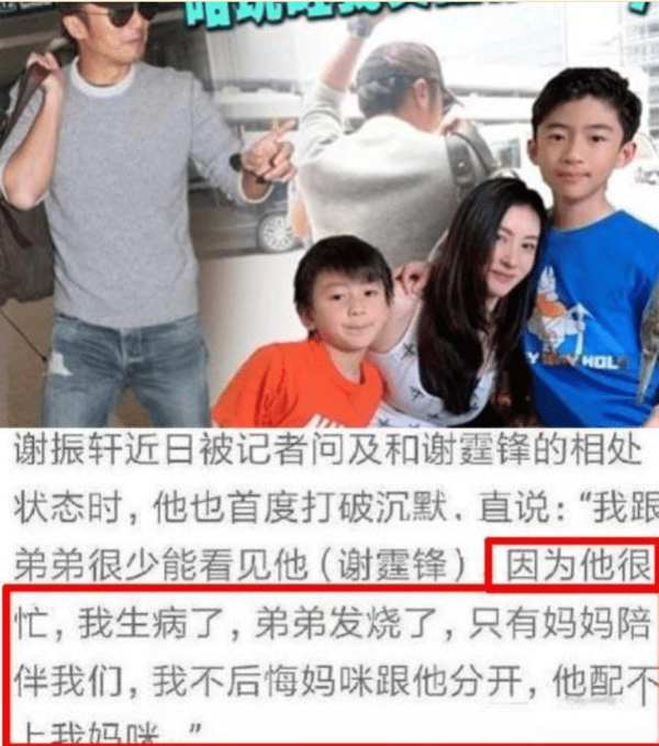 王俊凯演唱会,谢霆锋,张柏芝,演唱会,谢振轩,儿子