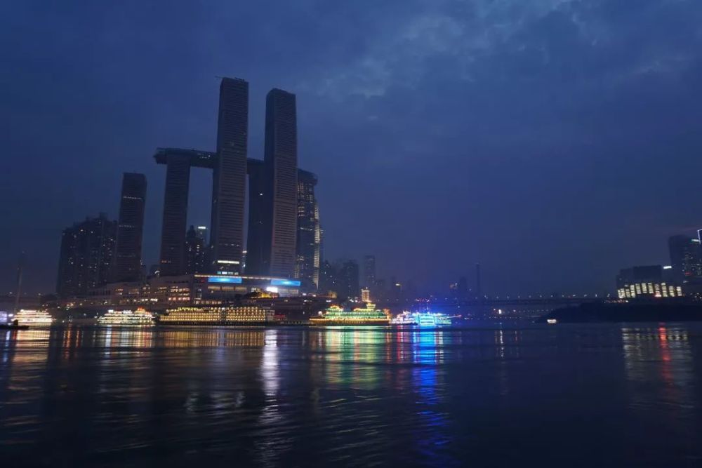 夜景,重庆,长江索道,重庆大剧院,南滨路,嘉陵江