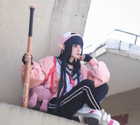 小姐姐动漫凹凸世界凯莉cosplay,清纯可人