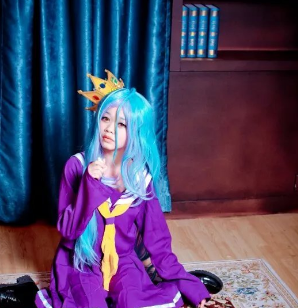 游戏人生白cosplay,可爱迷人小姐姐,清雅灵秀