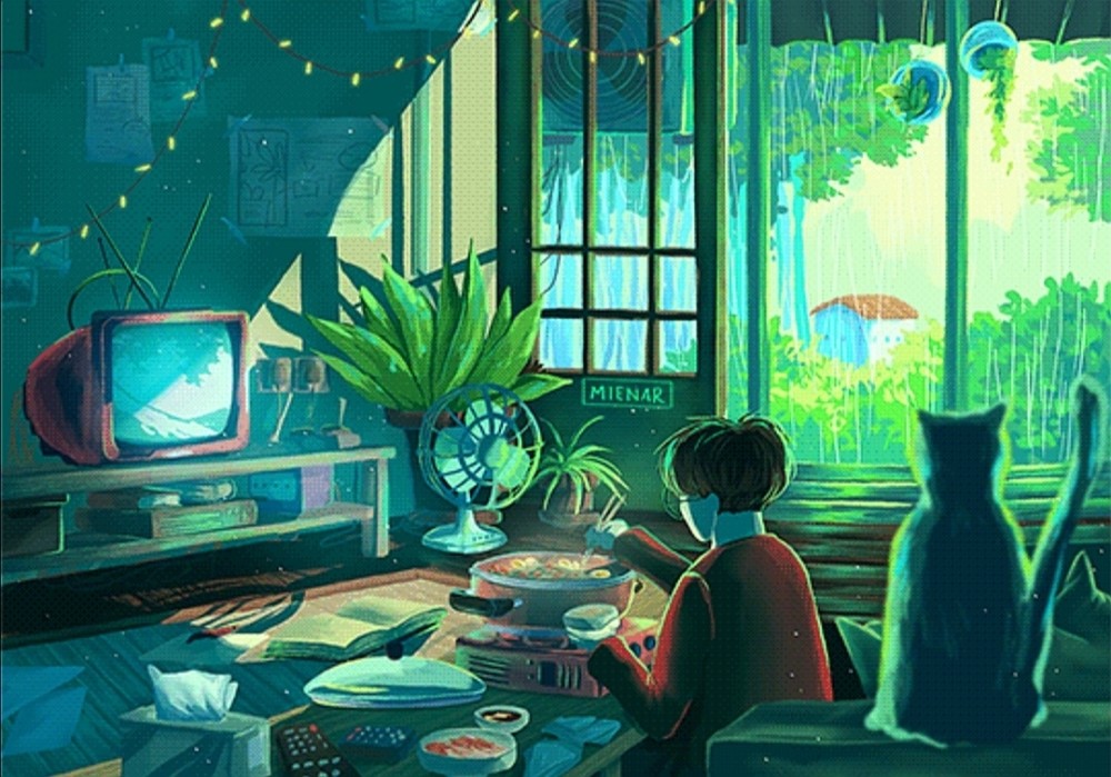 动态插画里孤独的美好与辛酸