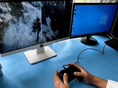 用手柄玩电脑游戏,这款不到百元,这个独特功能让你爽到天