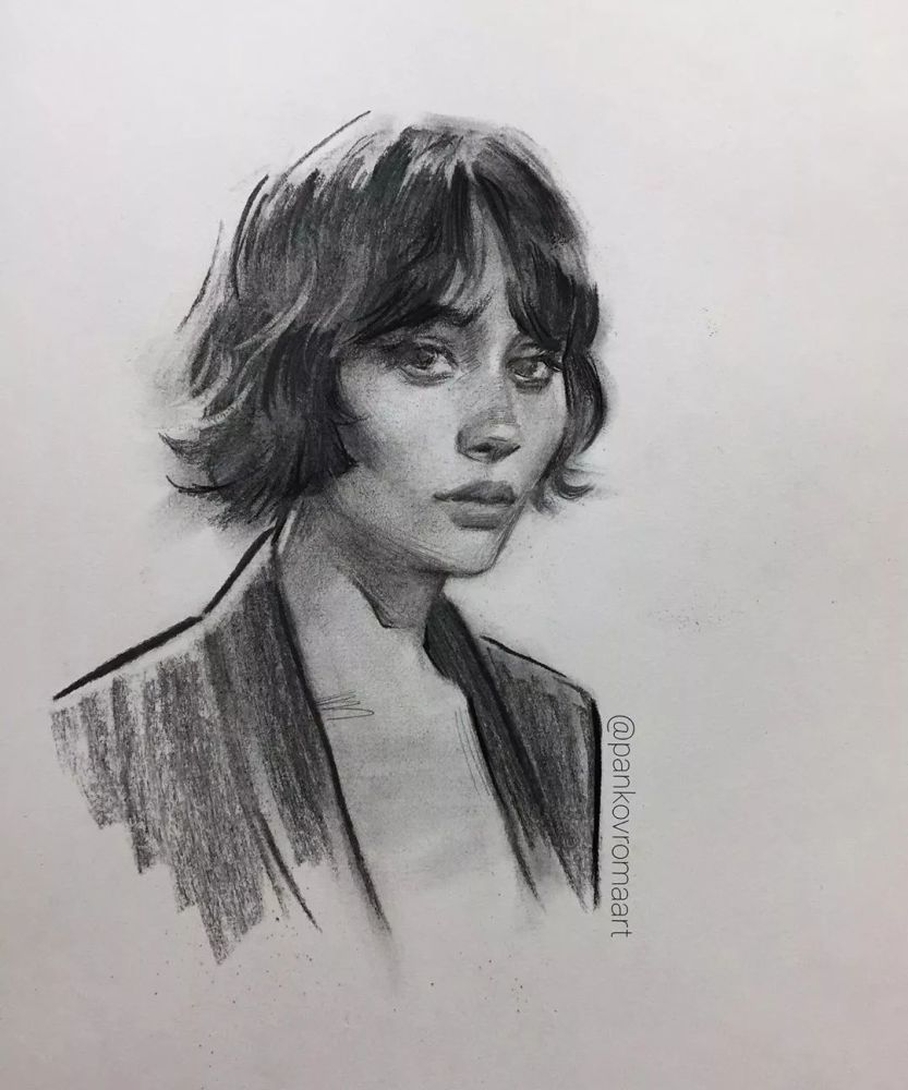 简洁,准确的素描总是能打动人心!