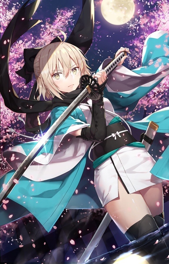 手持武士刀的冲田总司真的太好看了