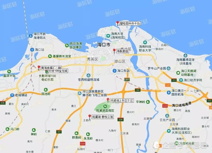 海口楼市,海口房价,海口限购,海口房价地图