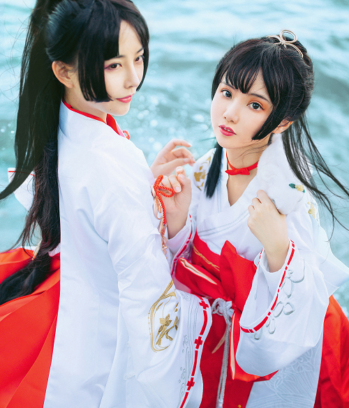 cosplay动漫角色,古风小姐姐呆萌可爱