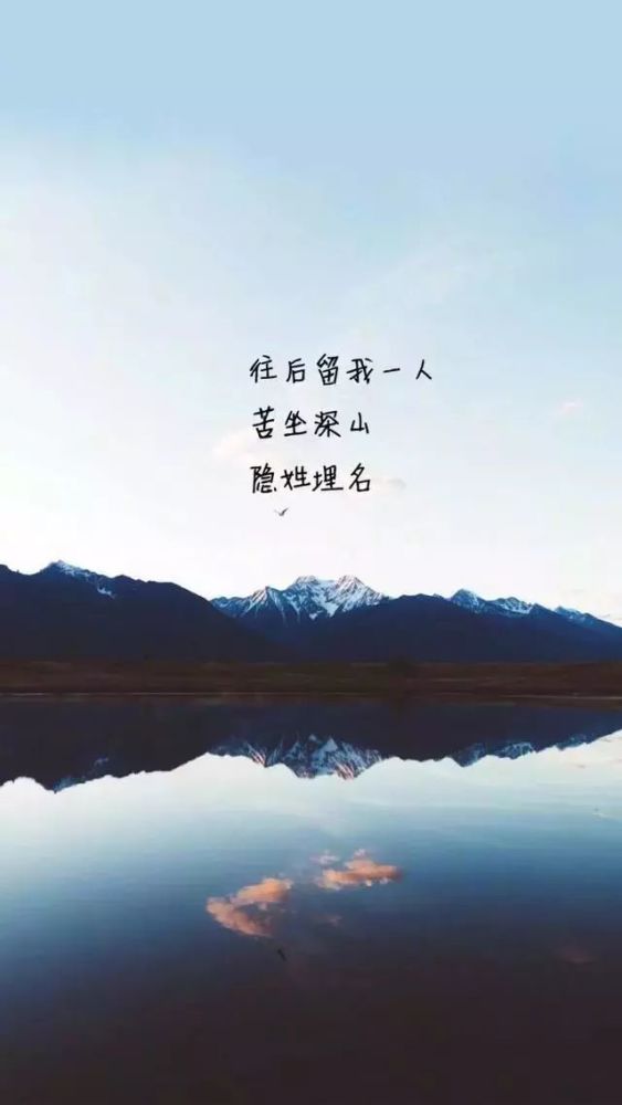 来时不惧风雨,去时何谓人言.