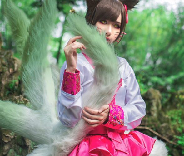 动漫角色cosplay,小姐姐气质清新,可爱迷人