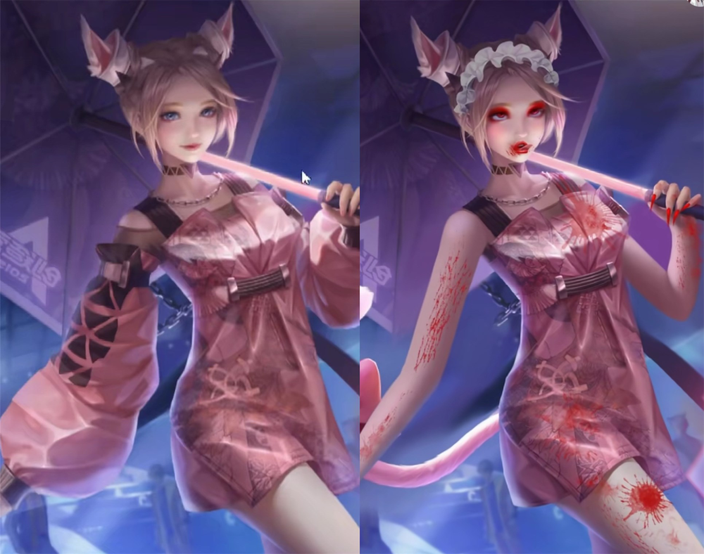 p图大神遇上"王者荣耀",雅典娜黑化,瑶变猫妖,看到花木兰:黑魔仙?