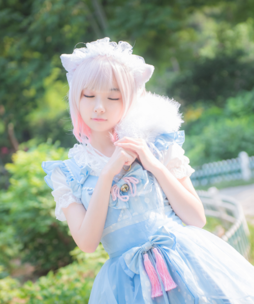 动漫人物cosplay,呆萌可爱小姐姐,超喜欢