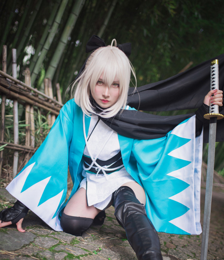 cosplay:fgo,冲田总司好好看啊