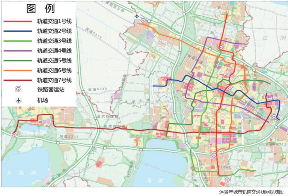 常州地铁远景规划共建7条线!有经过你家门口吗?
