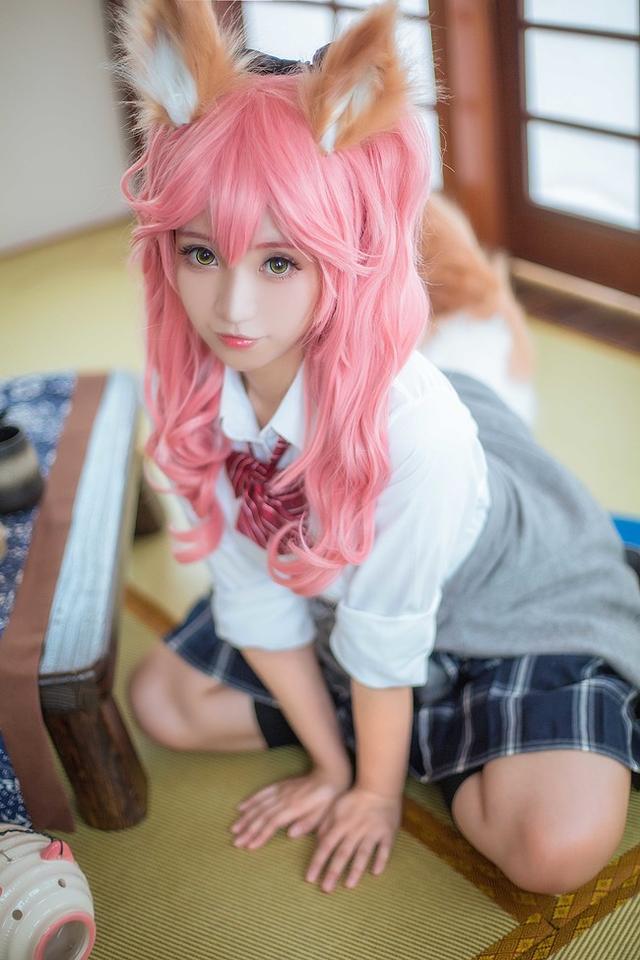 cosplay狐狸,cosplay 古装 动漫cos,可爱的狐狸女孩