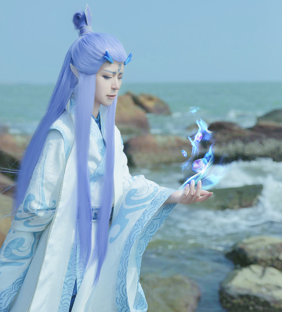 古风动漫人物cosplay,小姐姐冷若寒霜,超喜欢