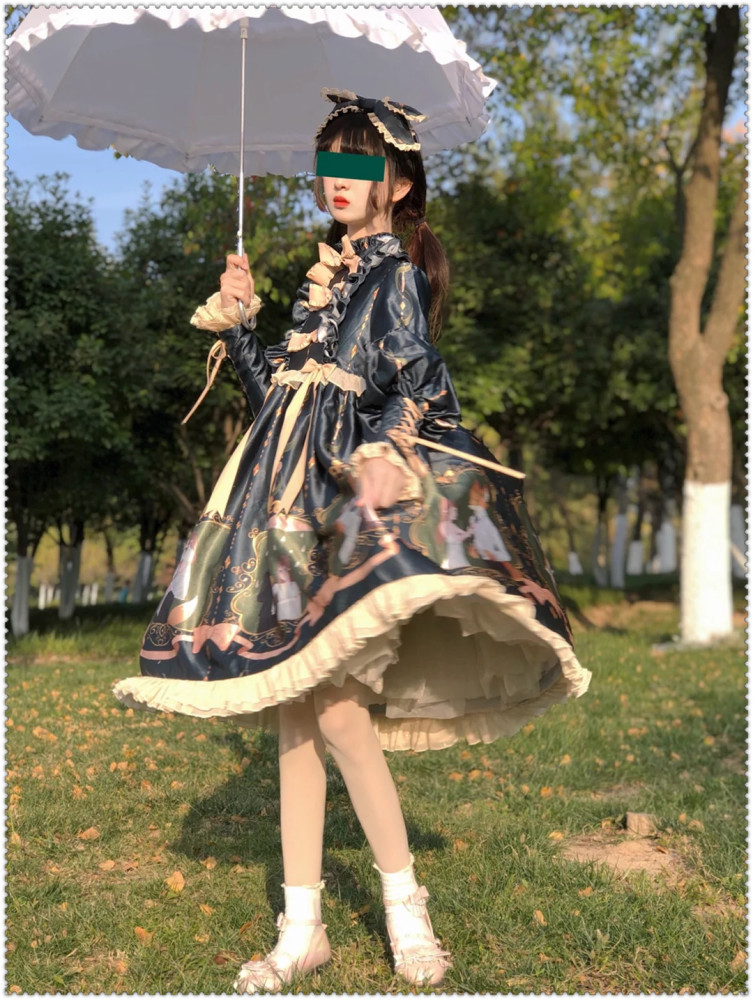 本以为"森系"洛丽塔够惊艳,看清lo娘正脸:天上掉下来个小仙女!
