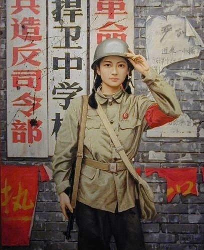很多人错过了那段历史,《红卫兵》油画在华侨手中流出