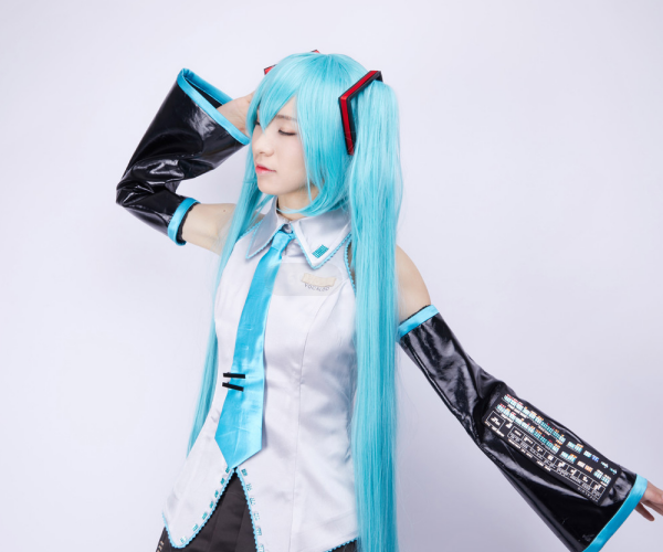 初音未来cosplay,人物初音,美貌无比的coser